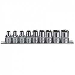 Набір головок Е 10од. 1/4"- 3/8" DR" (E4-E18) ALLOID" (НГЕ-418Б) блист. (5 штук)