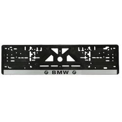 Рамка номера BMW "книжка" із сірою смугою