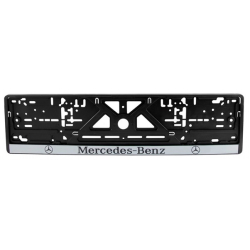 Рамка номера Mersedes-Benz "книжка" із сірою смугою