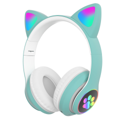 Навушники bluetooth дитячі STN-28 CAT  BT V5.0 (Зелений)