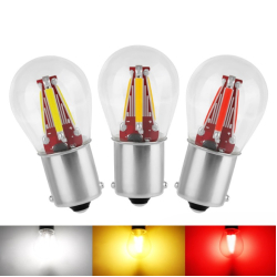Світлодіод 12-24V Т25/5 Білий COB 4чипа 1,4W 780Lm У скляній колбі №40