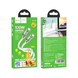 Кабель Type-C для Type-C "HOCO U113 100W 1m Сірий