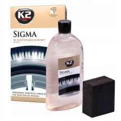 Гель для полірування та догляду за шинами 500ml "K2" G1571 Gold Sigma з аплікатором
