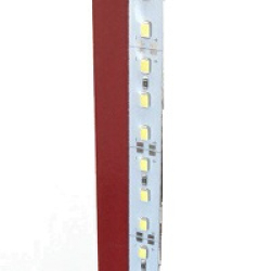 Стрічка  24V - 8см - Біла - (5630) - 1А 7LED алюміній у силіконі