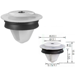 Кліпси C3966 VW 7E0843514 7H0843514 Crafter, LT, Multivan, Transporter T5