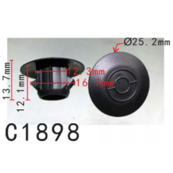 Кліпси C1898  молдингу порогів TOYOTA (76924-13020, 7692413020, 13334)  ( уп. 100 шт.)