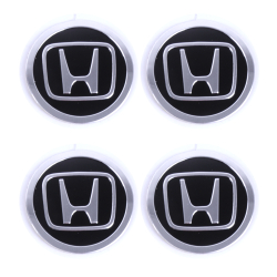 Наклейка на ковпаки Honda (90мм) чорна (4шт)