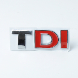 Емблема - напис "TDI" (червоний)  скотч 3М 50х16 мм  Passat 2015-19р(3G0853675NJZQ)