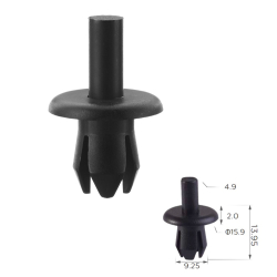 Кліпси C1150 розпірні VW, AUDI, PEUGEOT, CITROEN, OPEL, MERCEDES, VOLVO, SAAB, DAEWOO 697334 (100шт)