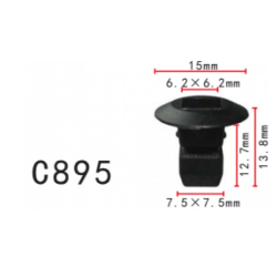 Кліпси C0895 під саморіз VW, AUDI (N90833801, N908-338-01, 14246)  ( уп. 100 шт.)