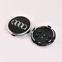 Ковпачки на титани "Audi" (61/58мм) чорний (4M0601170)