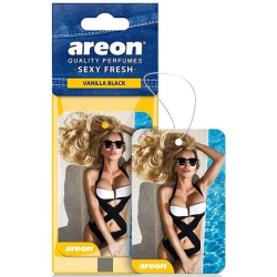 Освіжувач сухий лист - "Areon" - Sexy Fresh - Vanilla Black (Чорна Ваніль) (10шт/уп)
