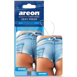 Освіжувач сухий лист - "Areon" - Sexy Fresh - Black Crystal (Чорний кристал) (10шт/уп)